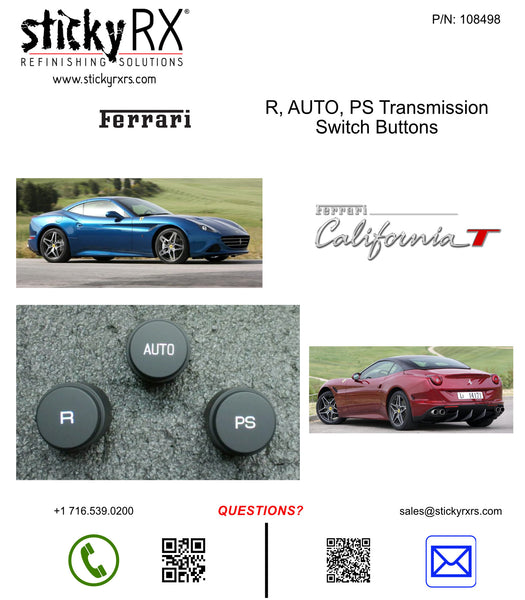 Ferrari Transmission Switch Buttons (R / AUTO / PS) & (R / AUTO / LAUNCH)