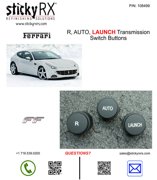 Ferrari Transmission Switch Buttons (R / AUTO / PS) & (R / AUTO / LAUNCH)